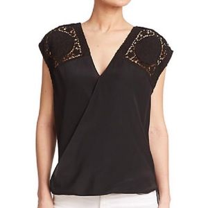 Bailey 44 Emmett Crochet Yolk Top- Large- NWT!